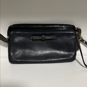 Coach Black Leather Crossbody Bag